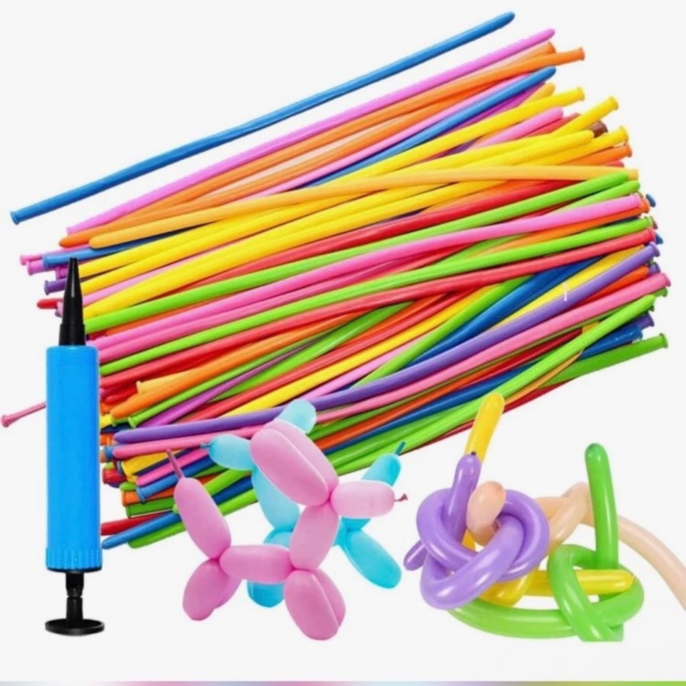 Mini balloon and pump set. New.